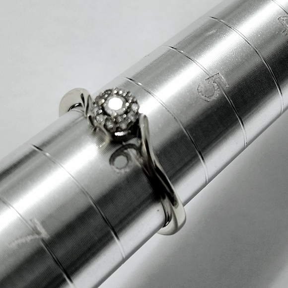 10KW Gold Diamond HALO Ring 6 - Picture 8 of 9